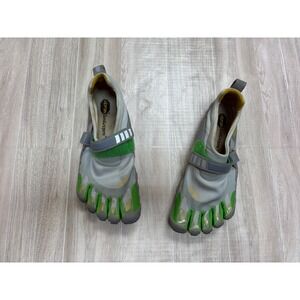 Vibram FiveFingers W345 Womens Grey Green Minimalist Toe Shoes Size 39